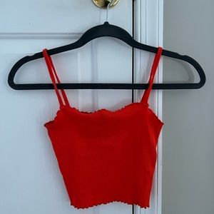 Top Shop (Nordstrom) Orange Tank / Crop Top